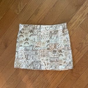 Urban Outfitters Patterned Mini Skirt